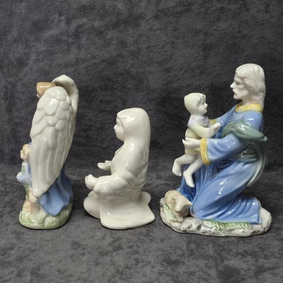 K's Collection Ceramic Guardian Angel & Jesus w Kids and Mother Mary Home Decor - Picture 5 of 13